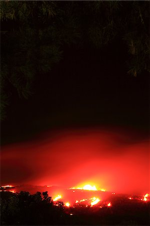 flames - Traditional fire in Mount Wakakusa, Nara Prefecture Stock Photo - Premium Royalty-Free, Code: 622-06548756