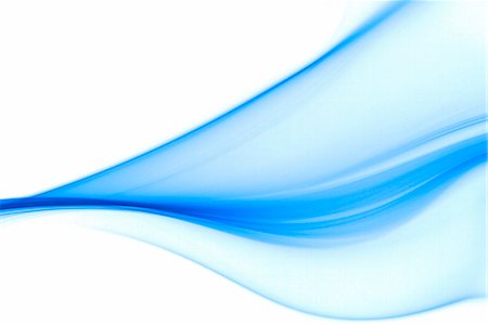 flowing - Blue smoke on white background Stock Photo - Premium Royalty-Free, Code: 622-06548902