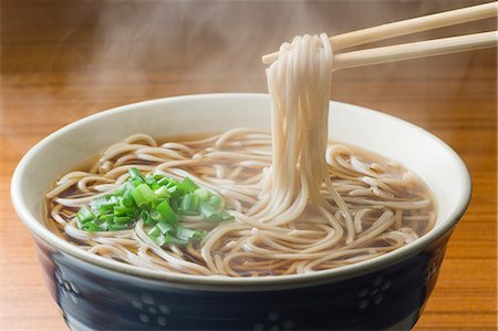 Japanese style Soba buckwheat noodles Stock Photo - Premium Royalty-Free, Code: 622-06548967
