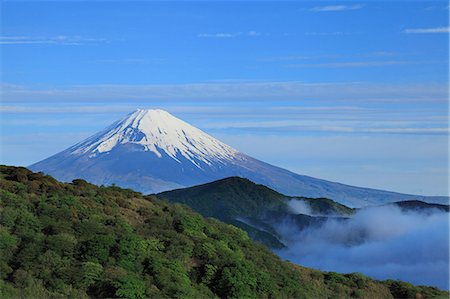 Mount Fuji and mountainscape Foto de stock - Sin royalties Premium, Código: 622-06549267