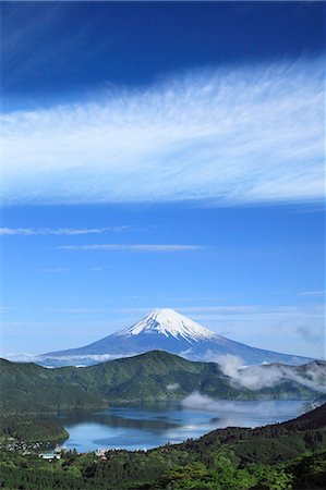 simsearch:622-08657843,k - Mount Fuji and mountainscape Photographie de stock - Premium Libres de Droits, Code: 622-06549270