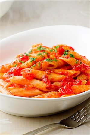 steaming noodles - Penne Arrabbiata Stock Photo - Premium Royalty-Free, Code: 622-06809289