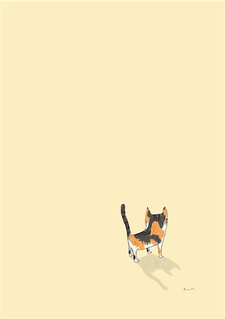 small cat - Cat illustration Stock Photo - Premium Royalty-Free, Code: 622-06900153