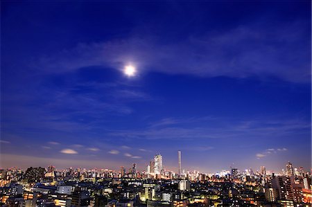 Tokyo night view Foto de stock - Sin royalties Premium, Código: 622-06900181