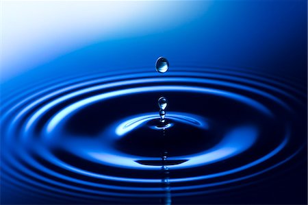 Ripples in blue water Stock Photo - Premium Royalty-Free, Code: 622-06900258