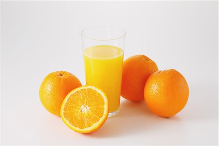 Orange juice Foto de stock - Sin royalties Premium, Código: 622-06964425