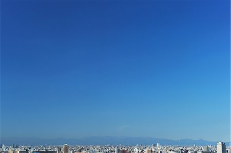 sciame - Tokyo cityscape and sky Fotografie stock - Premium Royalty-Free, Codice: 622-06964433