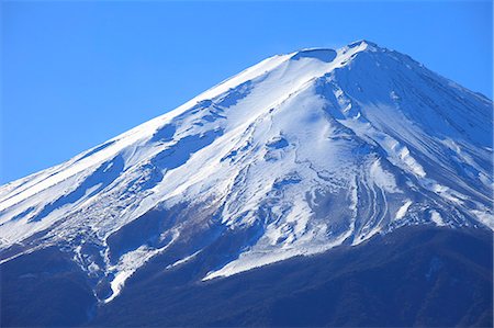 Mount Fuji and sky, Yamanashi Prefecture Stock Photo - Premium Royalty-Free, Code: 622-07108793