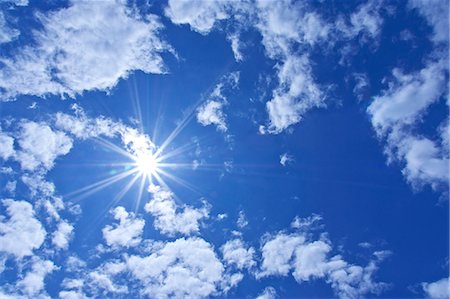 sky only - Blue sky with clouds Stock Photo - Premium Royalty-Free, Code: 622-07108988