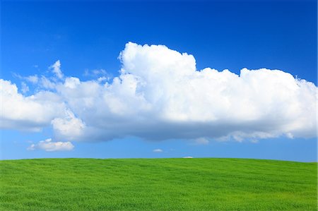 soil hill - Wheat field and clouds, Hokkaido Stock Photo - Premium Royalty-Free, Code: 622-07117929