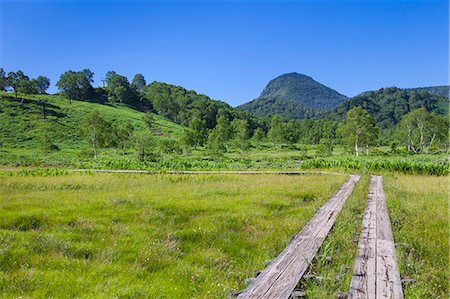 promenade - Mount Kasa and Tanohara wetlands, Nagano Prefecture Photographie de stock - Premium Libres de Droits, Code: 622-07118046