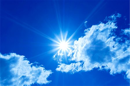 Sun and sky with clouds Stock Photo - Premium Royalty-Free, Code: 622-07118108