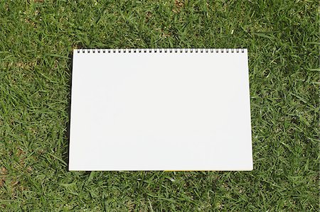 sketch pad - Sketchbook on grass Stock Photo - Premium Royalty-Free, Code: 622-07743521