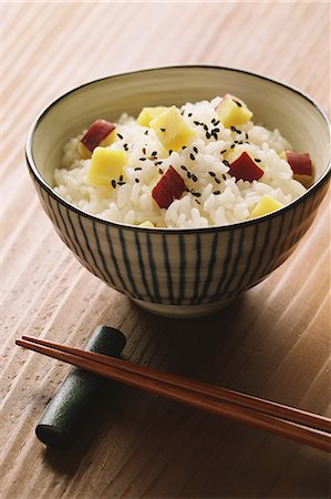 simsearch:622-07810792,k - Japanese style sweet potato rice Stock Photo - Premium Royalty-Free, Code: 622-07810797