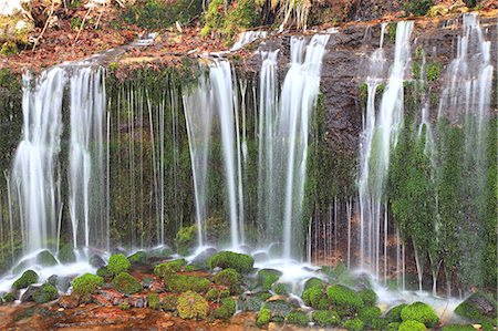 scenic and waterfall - Nagano Prefecture, Japan Foto de stock - Sin royalties Premium, Código: 622-07911373