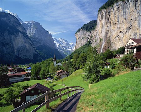 switzerland people on road - Switzerland Stock Photo - Premium Royalty-Free, Code: 622-08065244