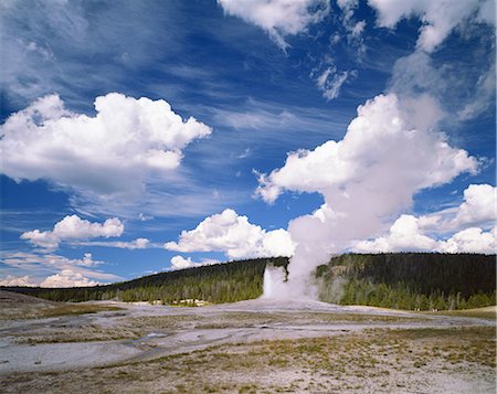 parque nacional yellowstone - Yellowstone National Park, USA Foto de stock - Sin royalties Premium, Código: 622-08065261