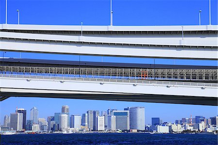 rainbow bridge - Tokyo, Japan Foto de stock - Sin royalties Premium, Código: 622-08065336