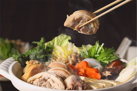 steam with pot - Japanese style casserole Stock Photo - Premium Royalty-Free, Code: 622-08123068