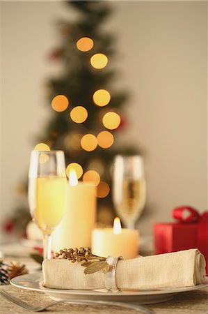 setting - Stylish table setting Stock Photo - Premium Royalty-Free, Code: 622-08123478