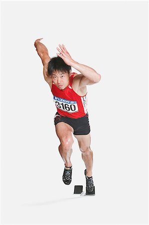 Japanese male athlete Photographie de stock - Premium Libres de Droits, Code: 622-08355734