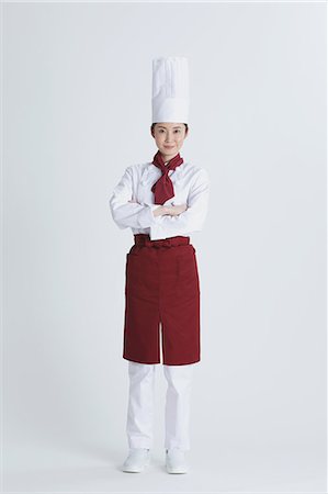 pâtissier (homme et femme) - Attractive Japanese chef Photographie de stock - Premium Libres de Droits, Code: 622-08482664