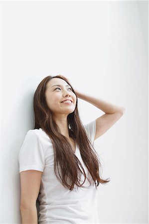 simsearch:622-08542976,k - Young attractive Japanese woman portrait Stock Photo - Premium Royalty-Free, Code: 622-08542983