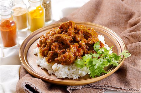 Curry and rice Stock Photo - Premium Royalty-Free, Code: 622-08839767