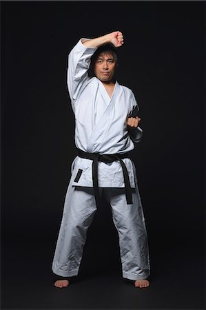 simsearch:622-08657807,k - Japanese karate master training Stock Photo - Premium Royalty-Free, Code: 622-08839891