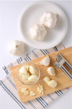 presse d'ail - Garlic Photographie de stock - Premium Libres de Droits, Code: 622-08893838