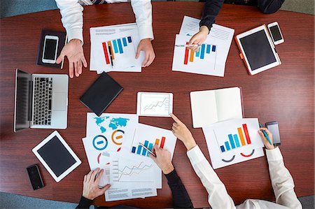 simsearch:859-06711060,k - Multi-ethnic group having a business meeting Stock Photo - Premium Royalty-Free, Code: 622-09014048