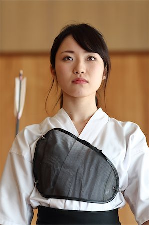 Japanese traditional archery athlete portrait Stock Photo - Premium Royalty-Free, Code: 622-09014809