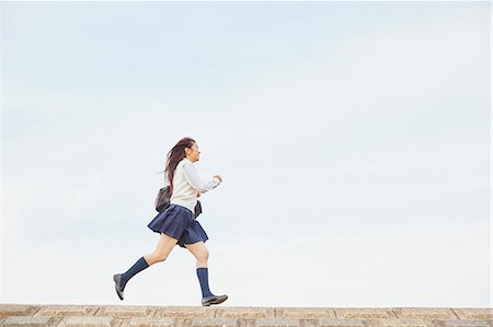 pic japanese young girls 18 - Cute Japanese high school student in a city park Stock Photo - Premium Royalty-Free, Code: 622-09138584