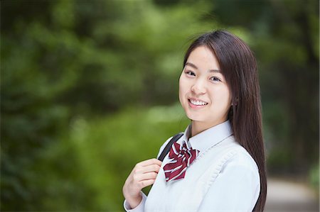 pic japanese young girls 18 - Cute Japanese high school student in a city park Stock Photo - Premium Royalty-Free, Code: 622-09138587