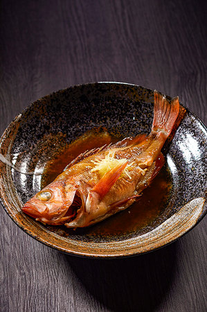 simmering - Japanese style boiled fish Stock Photo - Premium Royalty-Free, Code: 622-09176437