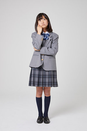 parte inferior - Japanese junior high student Foto de stock - Sin royalties Premium, Código: 622-09186832