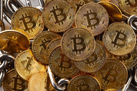 simsearch:622-09180544,k - Bitcoin image Foto de stock - Royalty Free Premium, Número: 622-09180495