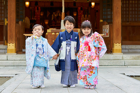 simsearch:622-09180767,k - Japanese traditional Shichi-Go-San Foto de stock - Royalty Free Premium, Número: 622-09180602