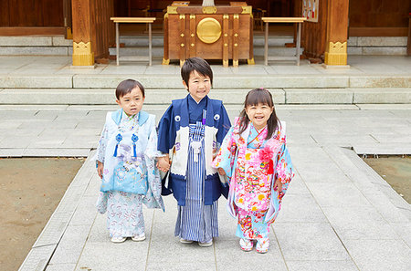 simsearch:622-09180767,k - Japanese traditional Shichi-Go-San Foto de stock - Royalty Free Premium, Número: 622-09180603