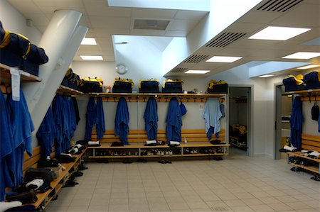 football locker room photography - Players' changing room Stock Photo - Premium Royalty-Free, Code: 622-00701650