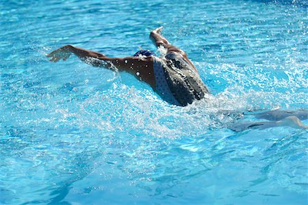 professional swimmer - Female Swimmer Swimming Butterfly Stock Photo - Premium Royalty-Free, Code: 622-00806906