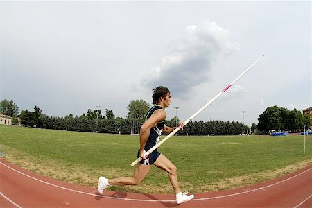 simsearch:622-00947146,k - Man Pole Vaulting Stock Photo - Premium Royalty-Free, Code: 622-00947197