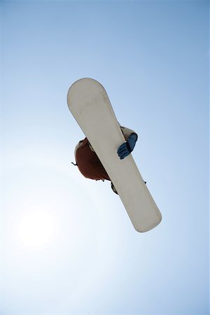 Snowboarder en milieu aérien Photographie de stock - Premium Libres de Droits, Code: 622-01080709