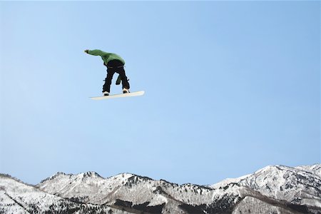 Snowboarder en milieu aérien Photographie de stock - Premium Libres de Droits, Code: 622-01080710