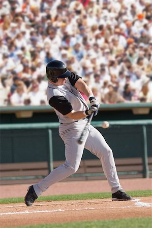 smash - Baseball player hitting ball Stock Photo - Premium Royalty-Free, Code: 622-01283632
