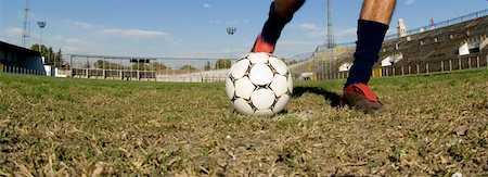 simsearch:622-01283855,k - Soccer ball being kicked Stock Photo - Premium Royalty-Free, Code: 622-01283645