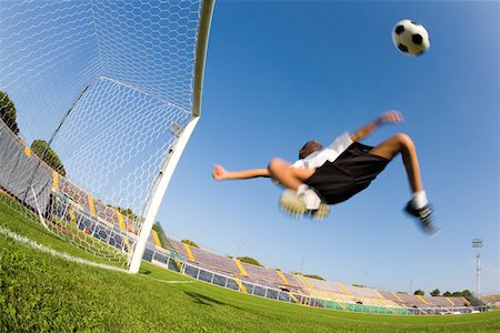 soccer stadium net - Big volley Stock Photo - Premium Royalty-Free, Code: 622-01283656