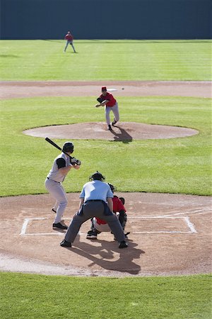 simsearch:622-01283722,k - View from behind home plate Stock Photo - Premium Royalty-Free, Code: 622-01283859