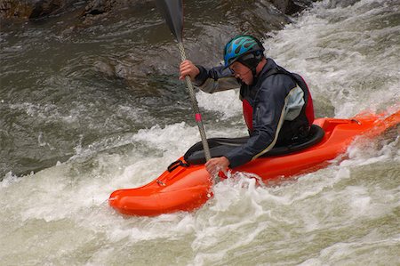 simsearch:622-01572221,k - Kajakfahrer, die Verhandlungen über den Fluss Stockbilder - Premium RF Lizenzfrei, Bildnummer: 622-01572221