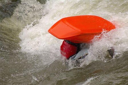 Capsized Kayaker Stock Photo - Premium Royalty-Free, Code: 622-01572222